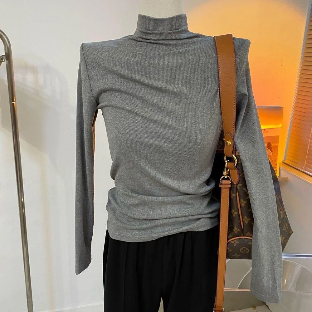 美式复古开衫毛衣外套女秋季学院风松弛感软糯百搭灰色针织上衣冬