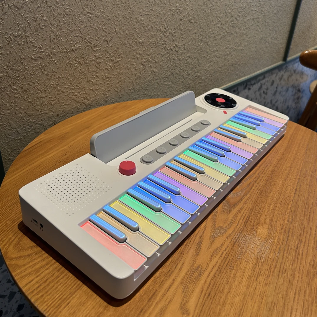 儿童钢琴彩虹电子琴37键初学小男女孩宝宝音乐玩具岁礼物