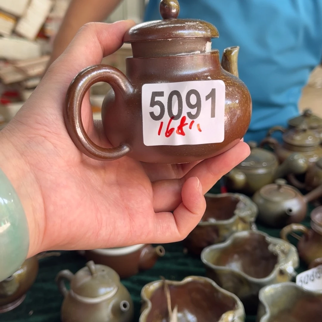 壶老韩坭兴陶（0.0）柴烧思亭壶