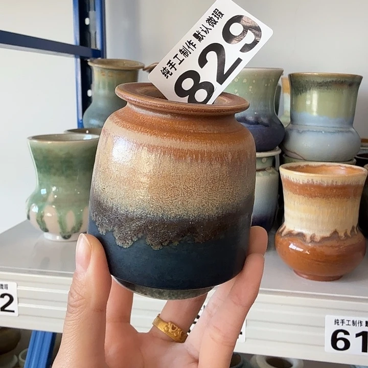 景德镇手工陶瓷盆 口4