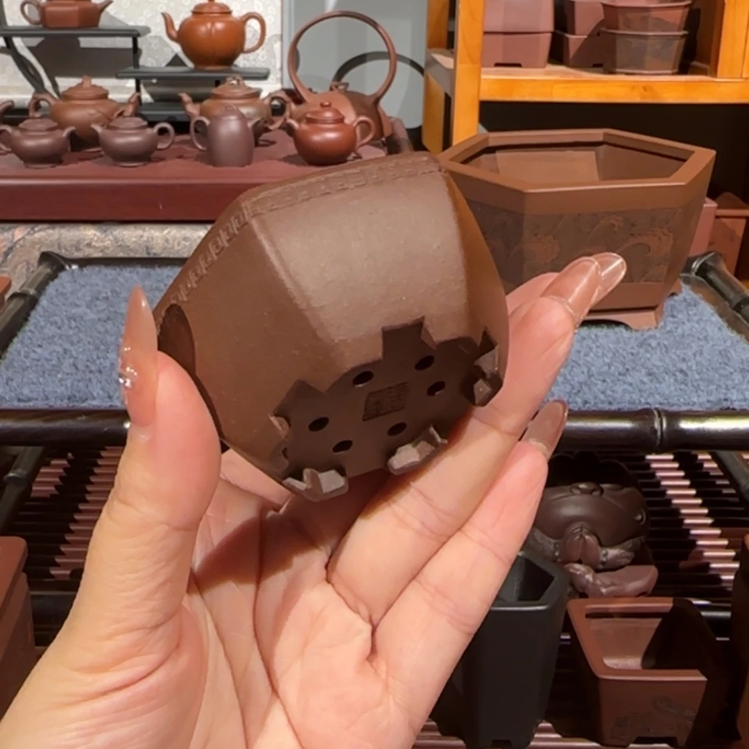 紫砂花盆全手工制作