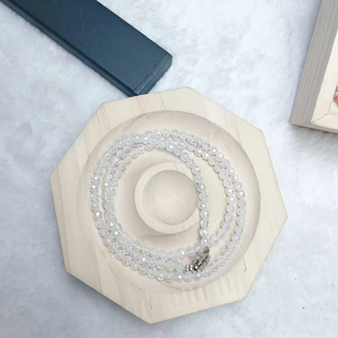 【诗颜珠宝】轻奢高级白色钻石项链磁吸款诗颜珠宝SYZB54