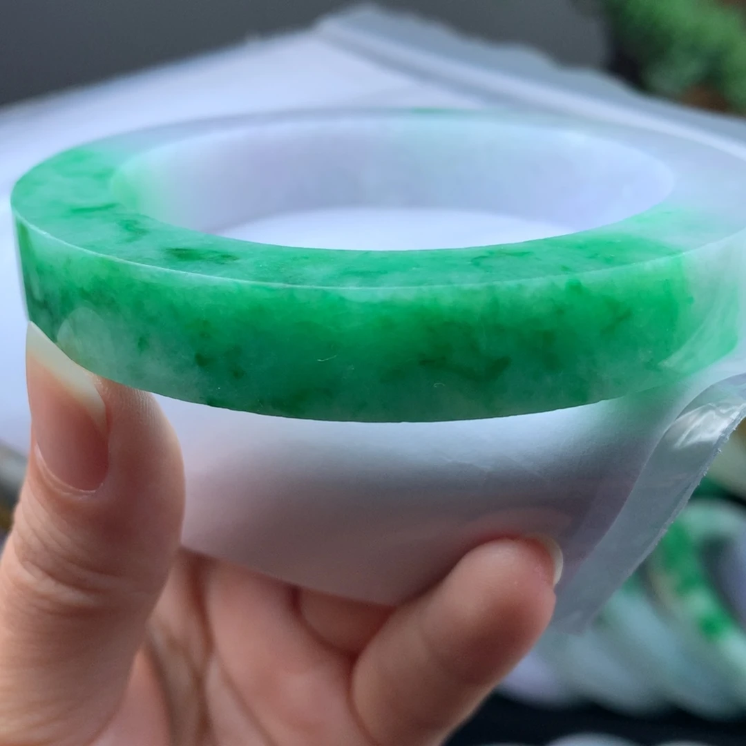 未镶嵌绿货半山水57一62定制翡翠
