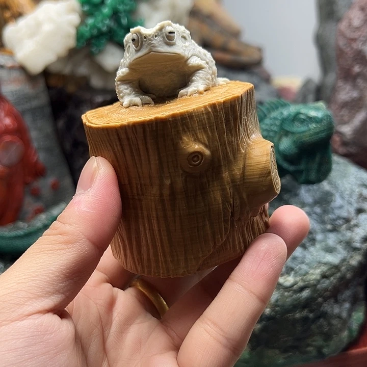 东北石松花石摆件