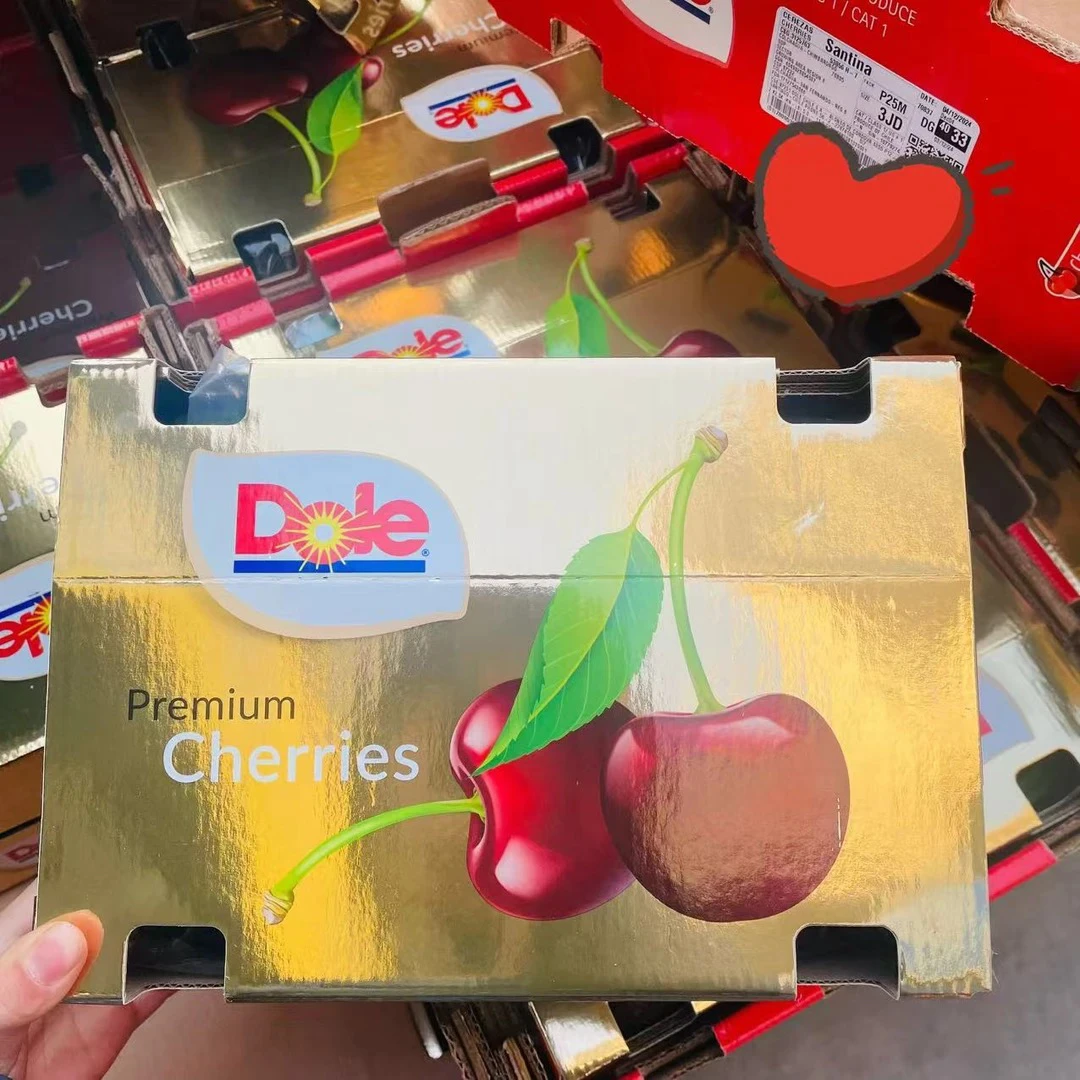 7 金都乐【海运】智利车厘子 桑提娜 3JD 原箱 净重5斤 内附果径卡