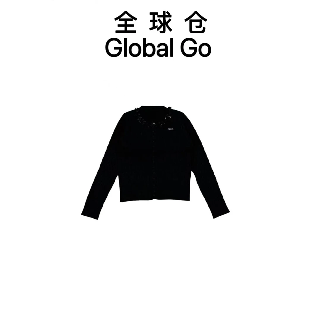 【全球仓Global Go】休闲长袖针织毛针织衫时尚轻奢上衣  033