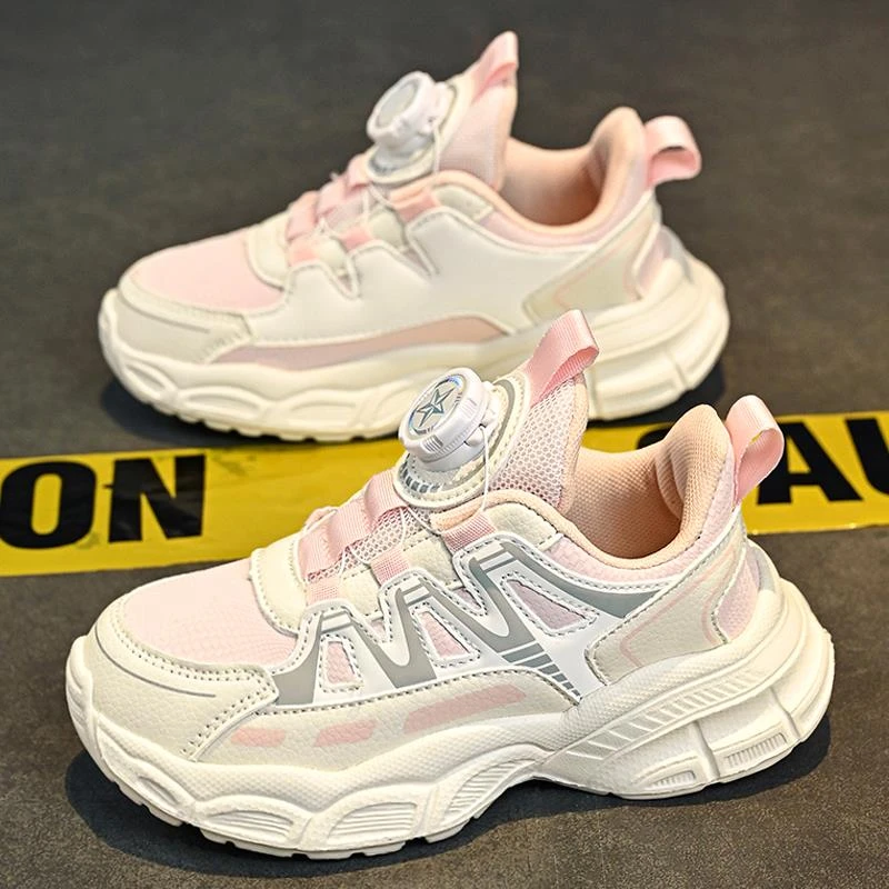 FAVMARTHA女童鞋2025新款秋季儿童老爹鞋女孩跑步休闲运动鞋中大