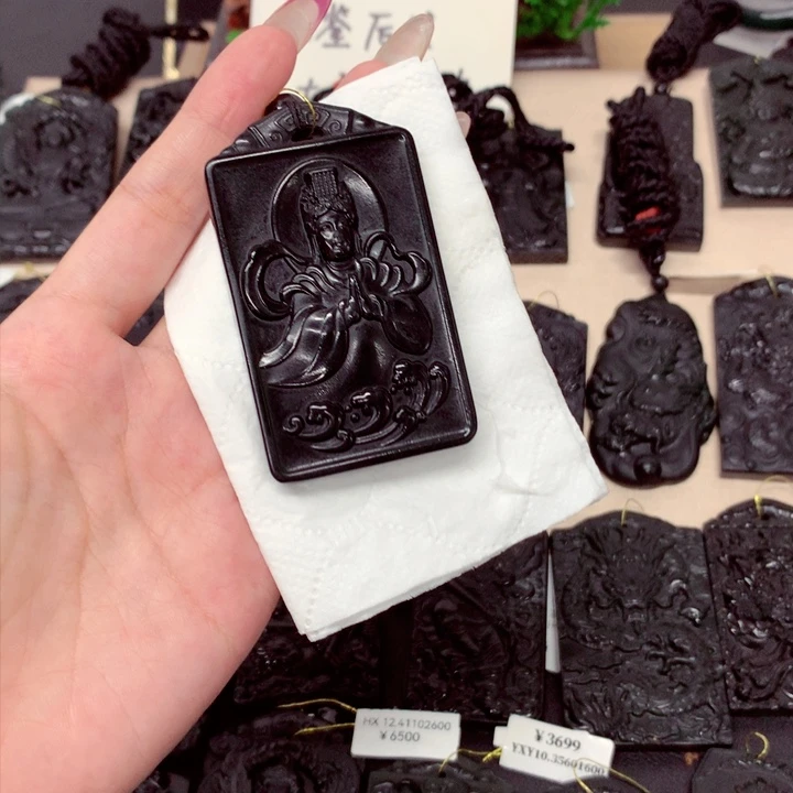 天然a货钢琴黑挂件