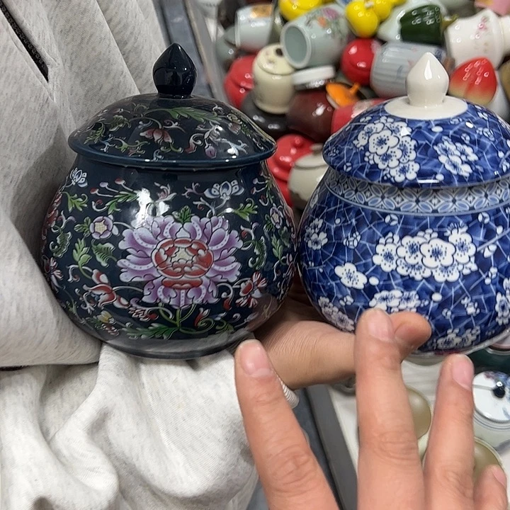 茶叶罐陶瓷家用储物罐瑕疵品介意勿拍