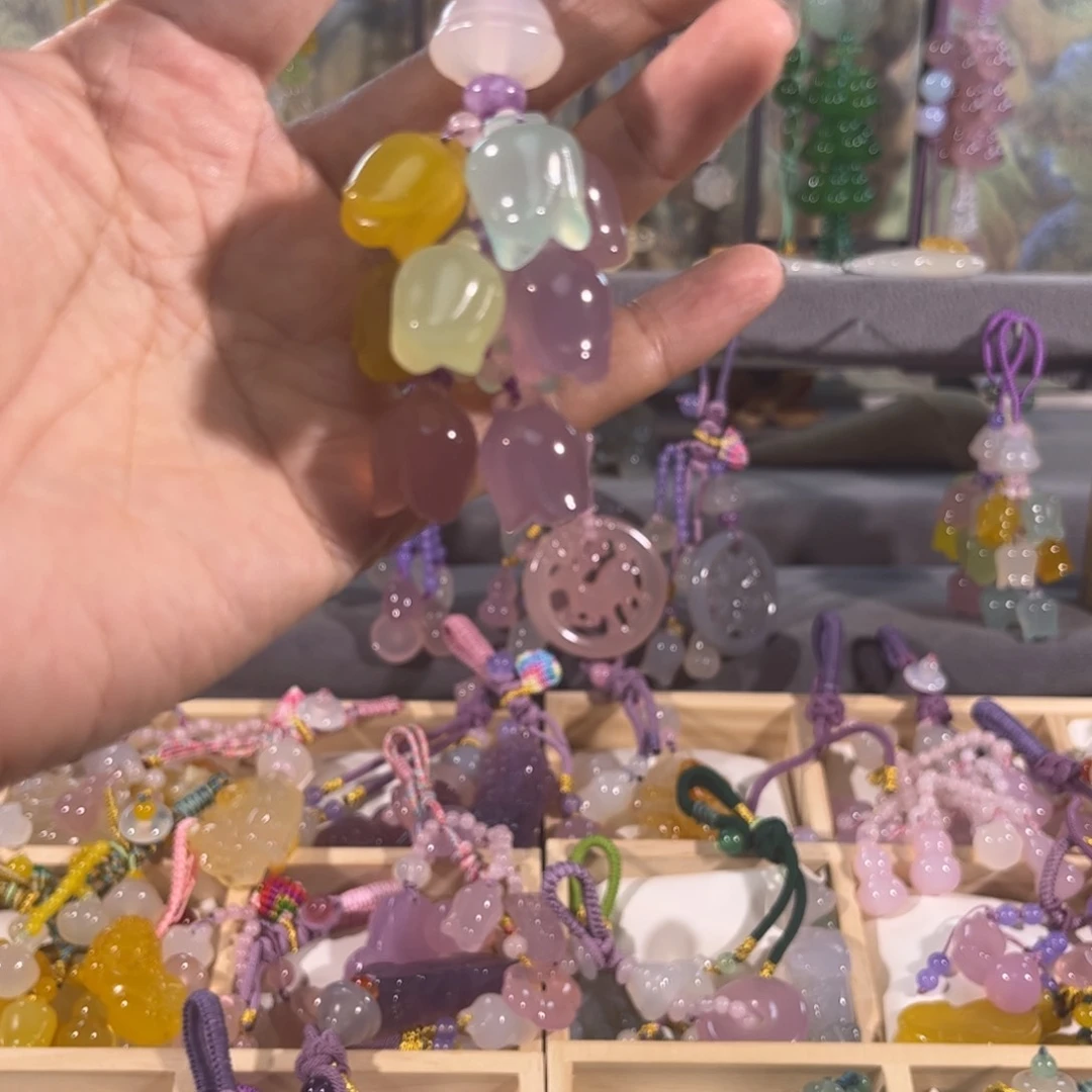 玛瑙/玉髓车挂未镶嵌