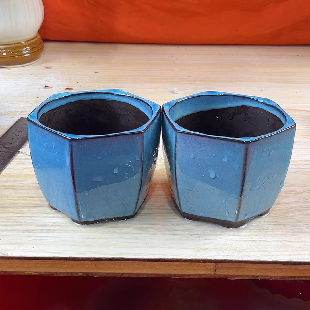 陶瓷绿植多肉微瑕花盆口径10*8