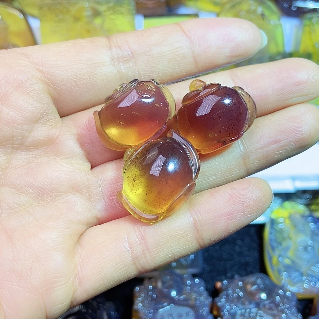 琥珀颈饰未镶嵌茶壶37号