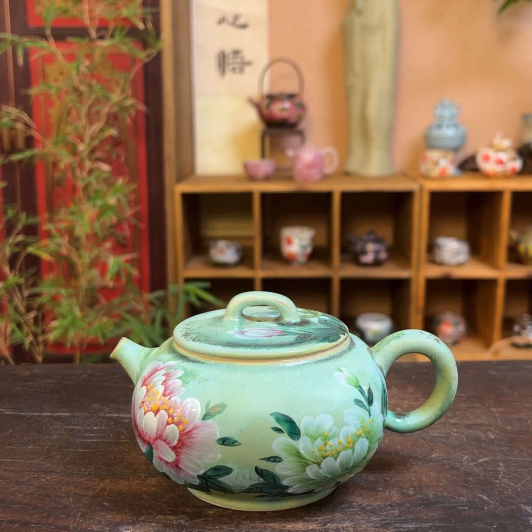 杯柴烧手工手绘陶瓷多人