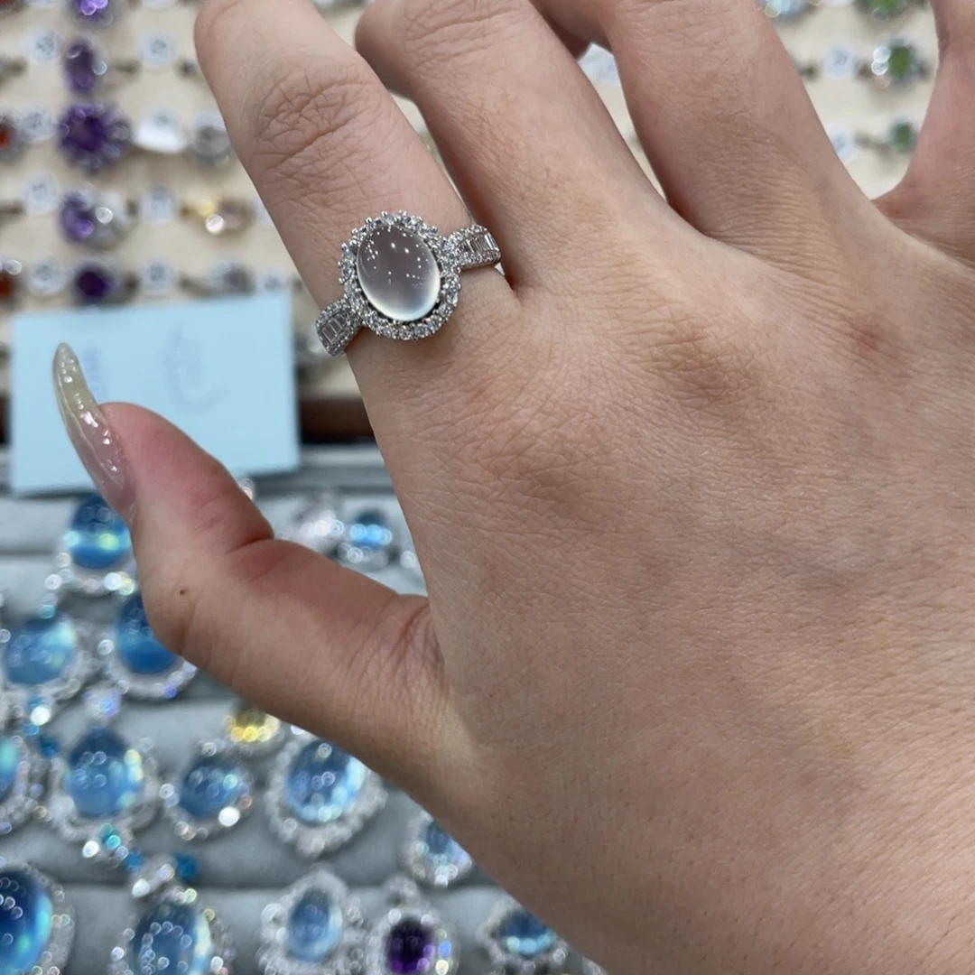 蛇纹石玉戒指吊坠项链银S925镶嵌