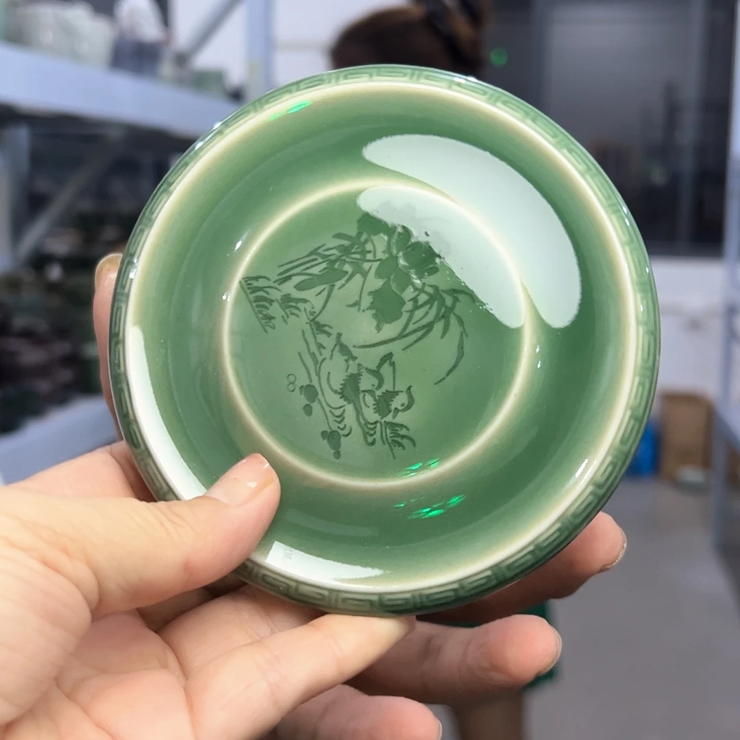 龙泉云间青瓷小米茶器