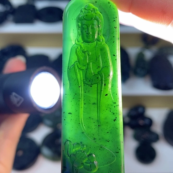 蛇纹石玉未镶嵌吊坠(不含链)