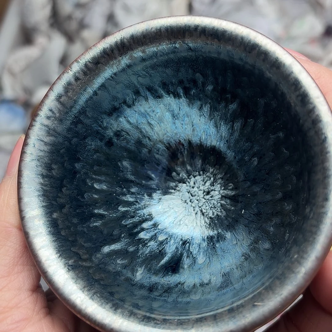 茶盏建盏主人杯一只微瑕