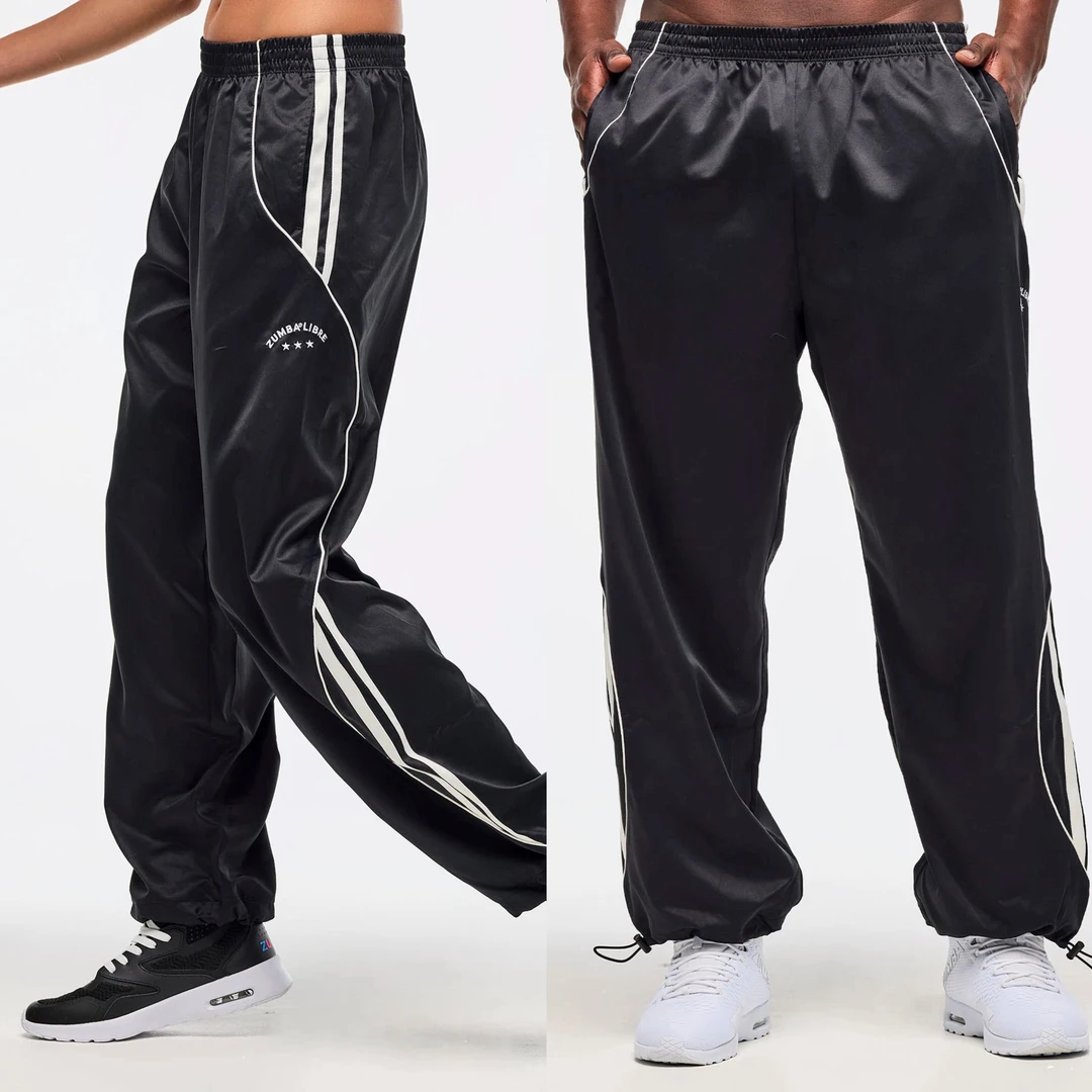 尊巴2025新款速干运动长裤黑色刺绣logo男款女款ZUMBA宽松健身裤
