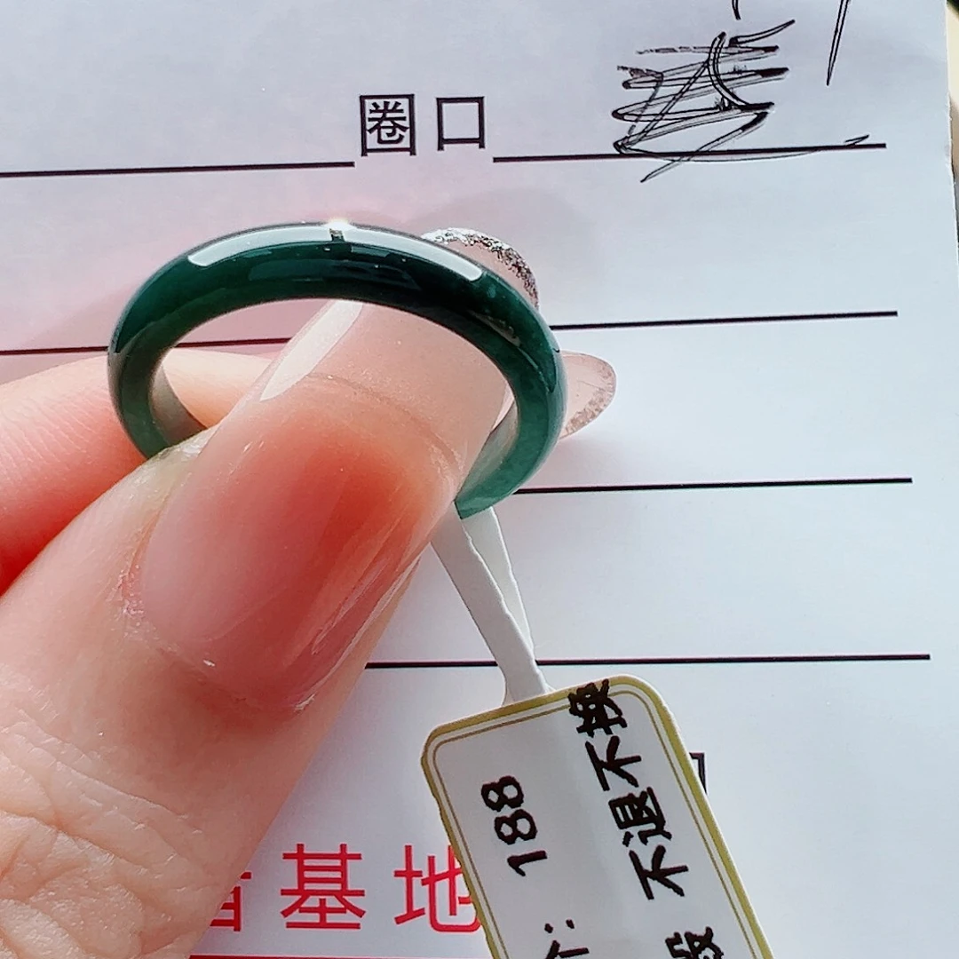 未镶嵌戒指翡翠戒圈