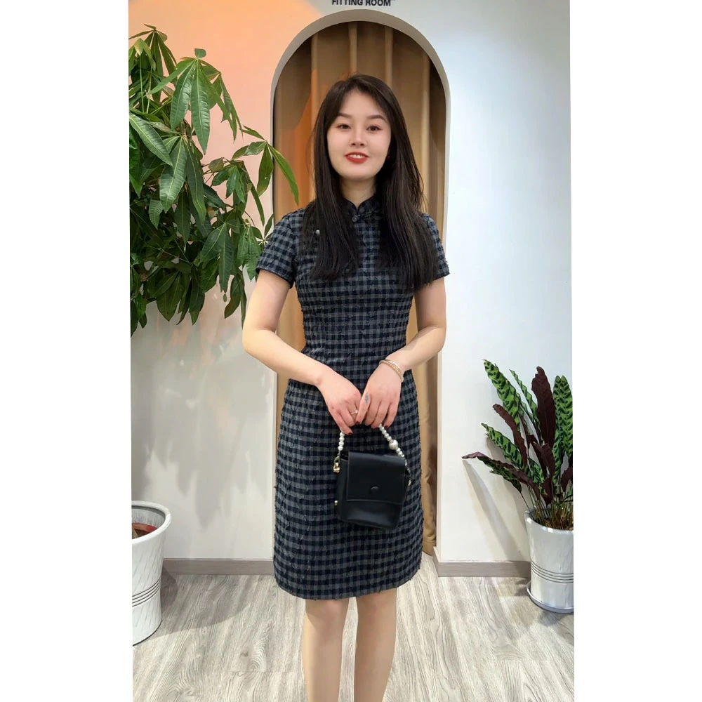 小个子旗袍2025年夏季新款改良版连衣裙年轻款少女气质显瘦民国风