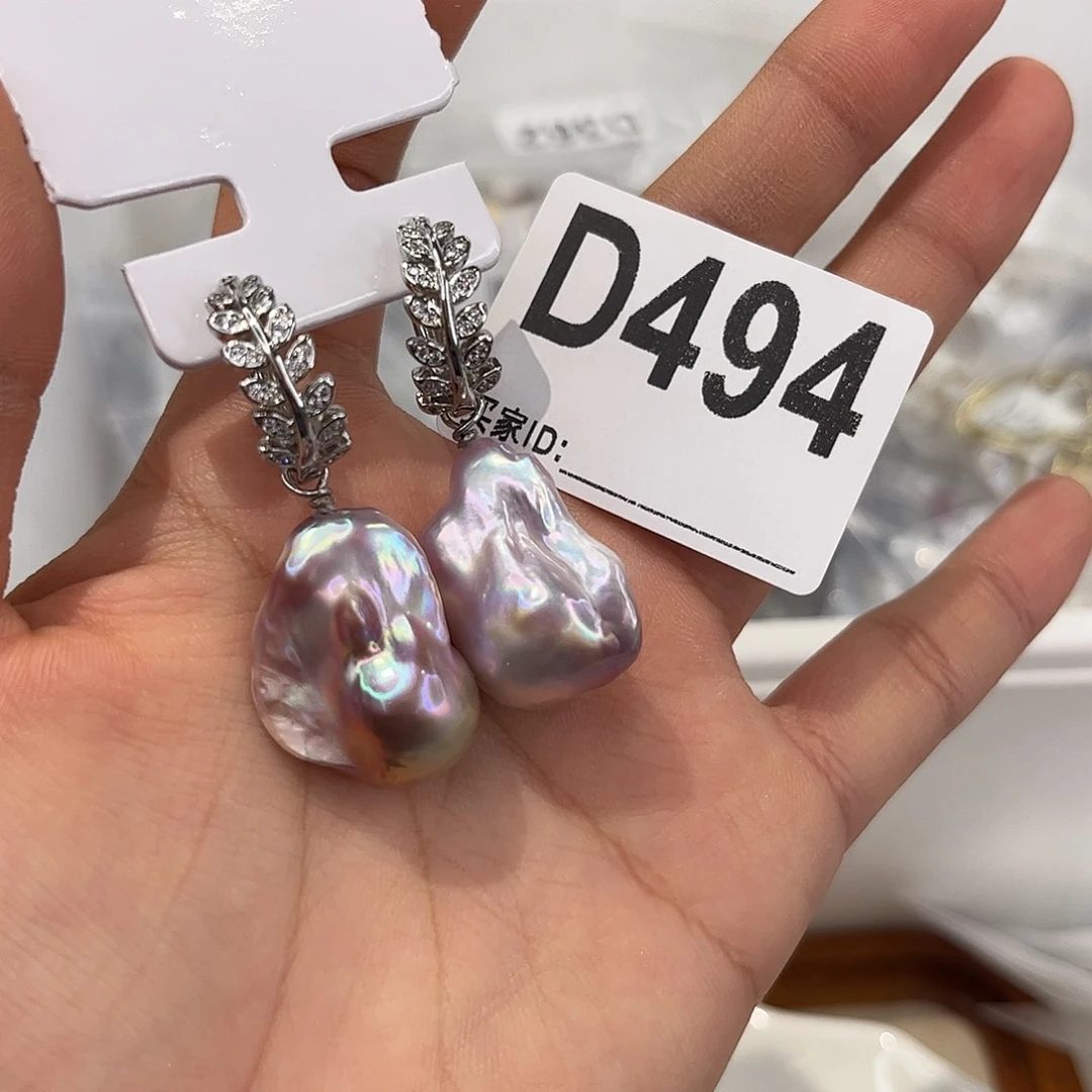 合金耳饰淡水珍珠