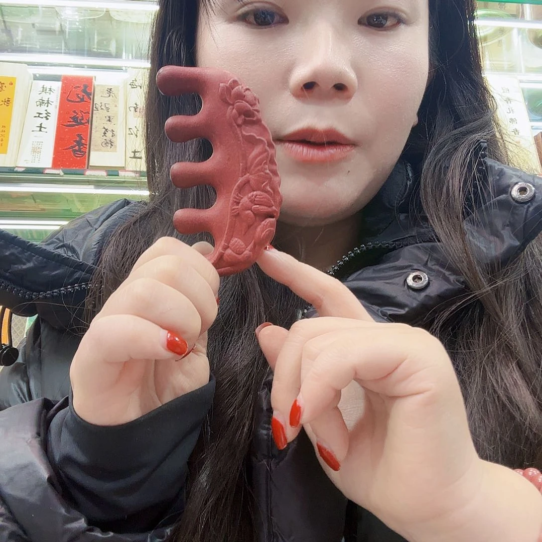 合香花蕊夫人花鸟按摩梳