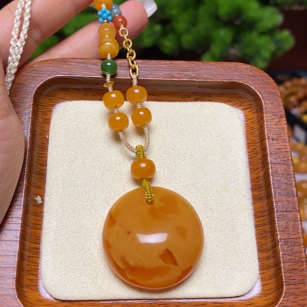 【闪购商品】蜜蜡颈饰未镶嵌项链