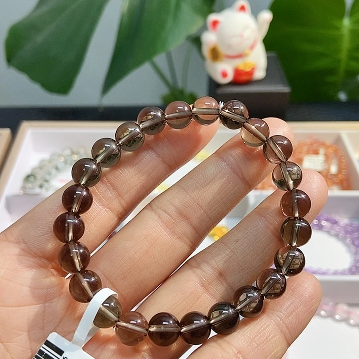 水晶手链未镶嵌茶晶10