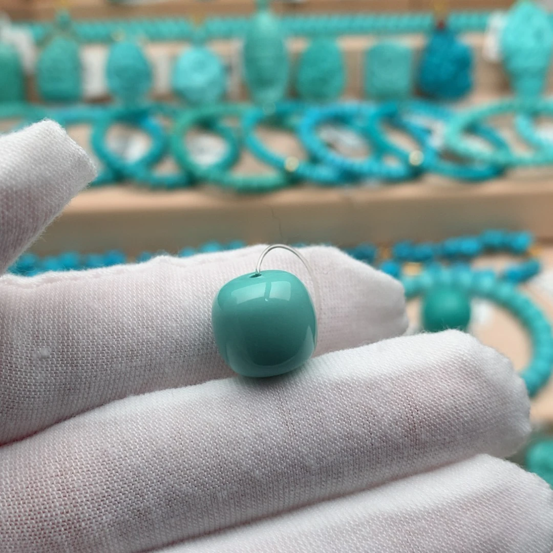 绿松石未镶嵌珠宝奇石12.5mm