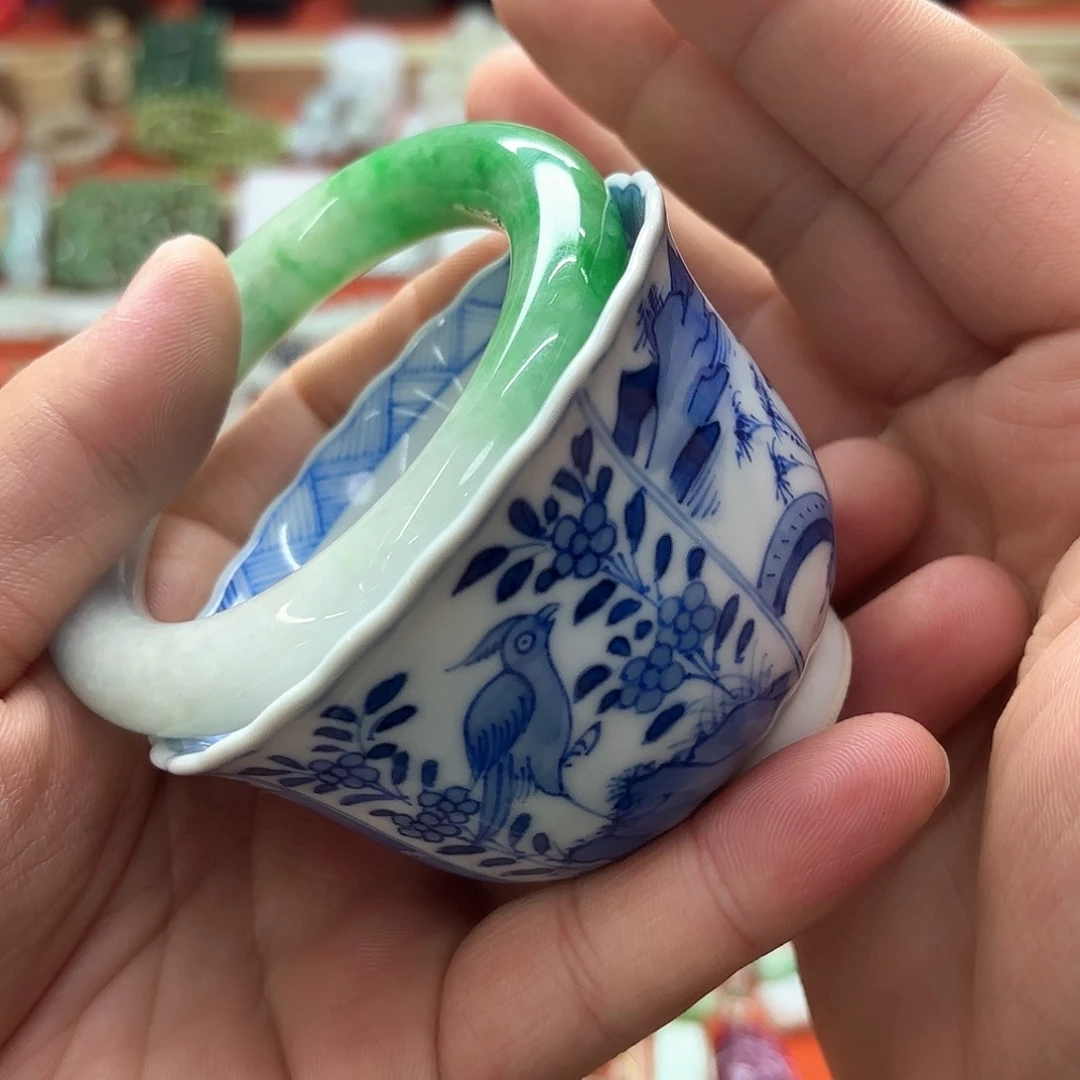 瓷片慕**花瓷器225556