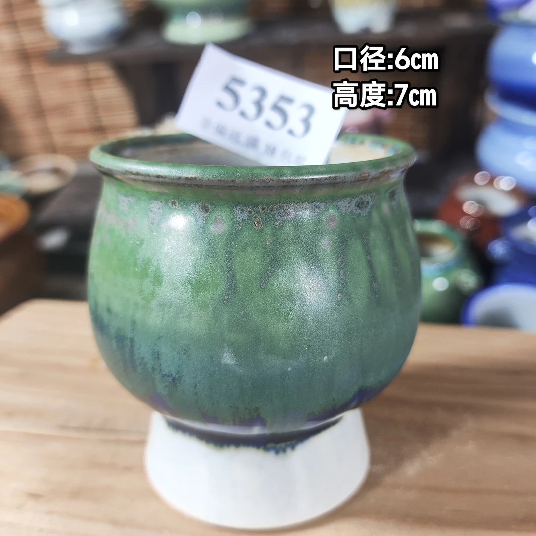 手工创意多肉花盆摆件迷你多肉花盆景德镇纯手工制做