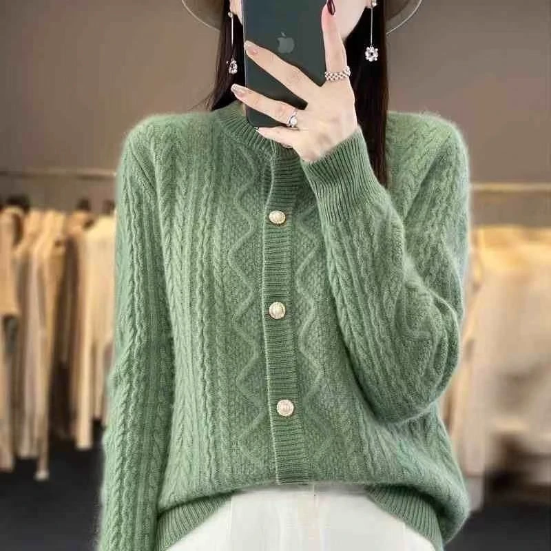 编码【151-160】秋冬季2024款复古文艺外穿宽松毛衣外套