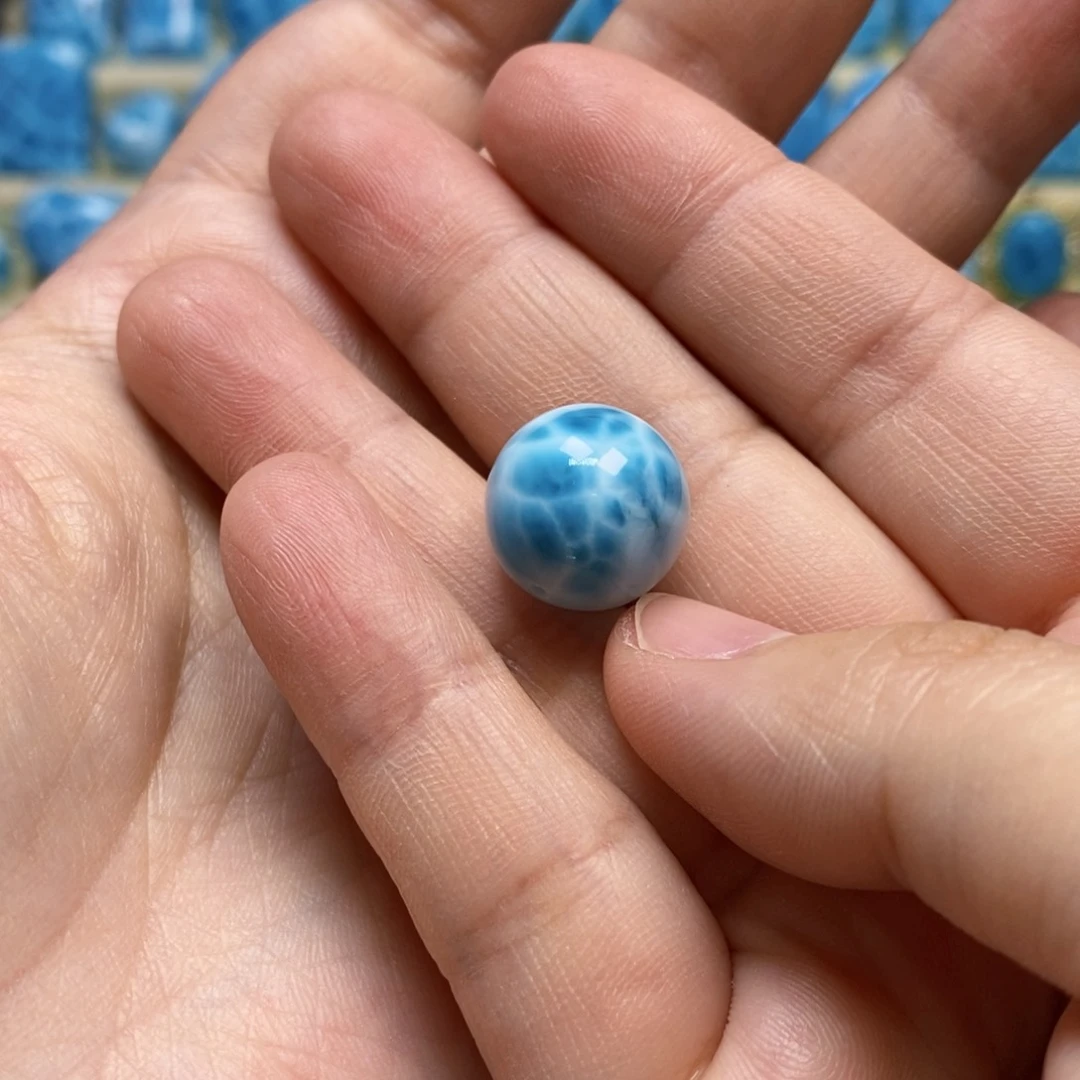 针钠钙石（海纹石）颈饰未镶嵌璟