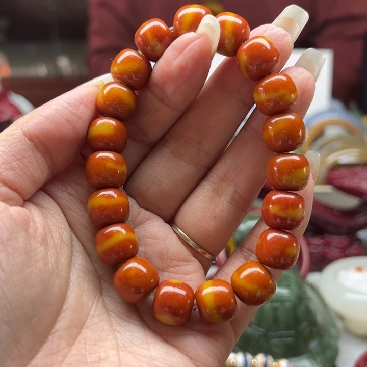 蛇纹石玉手链未镶嵌