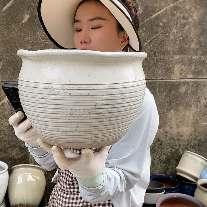 紫砂花盆正品口25高18