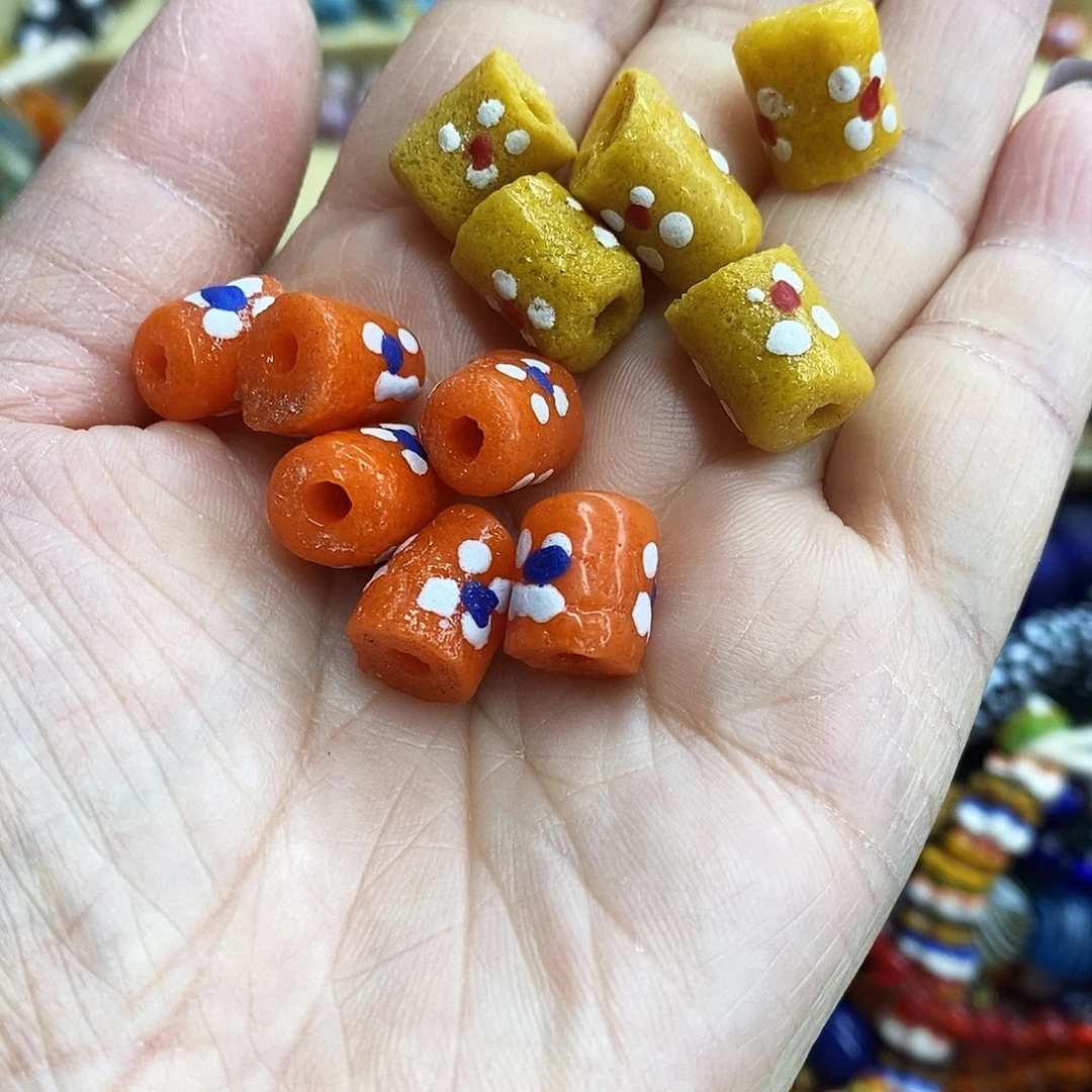 琉璃颈饰非洲管一元一颗023