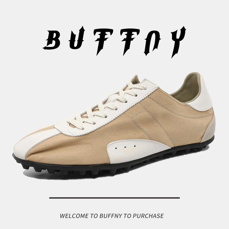 2025新款德训鞋设计感系带休闲拼色平底鞋尖头平跟透气轻便跑步鞋