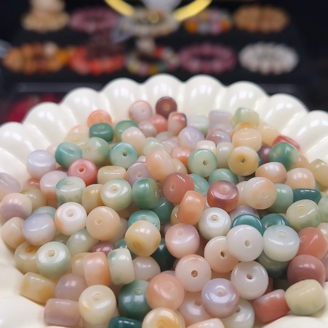 菩提根/象牙果手串卡10非料花皮药片500颗