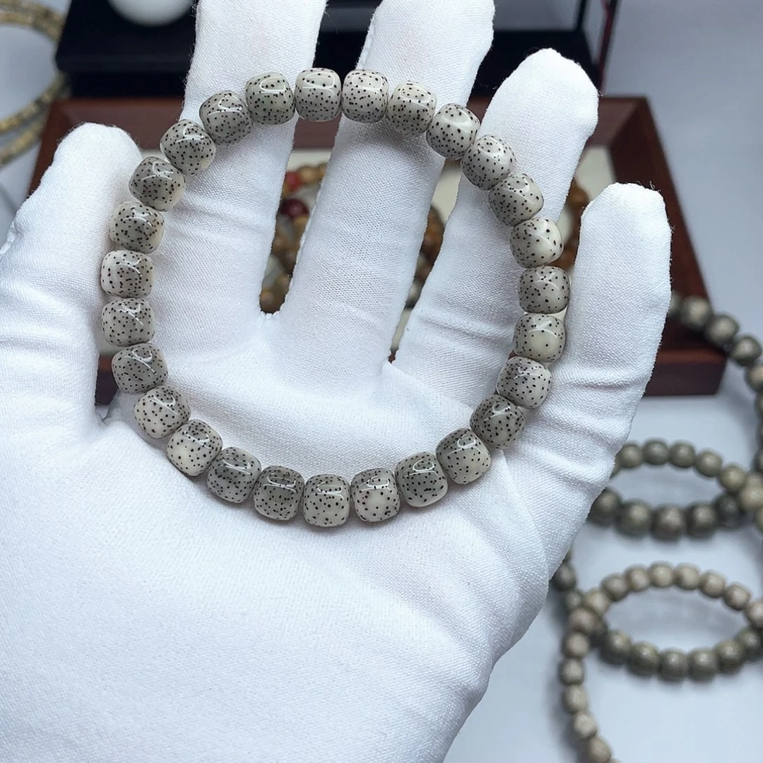 星月菩提手串8.7×7.7糯冰大留白针尖星毕业A10