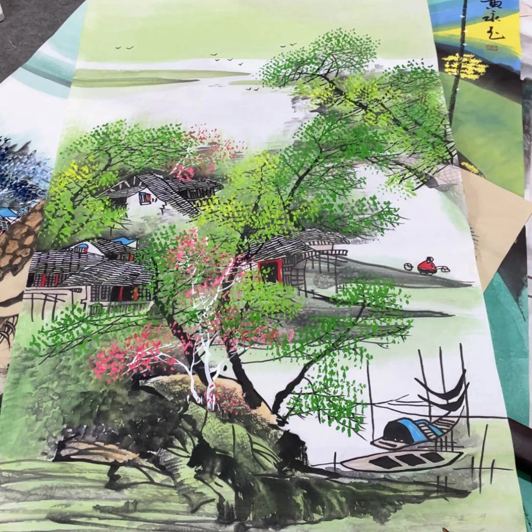 国画国画作品画心一张