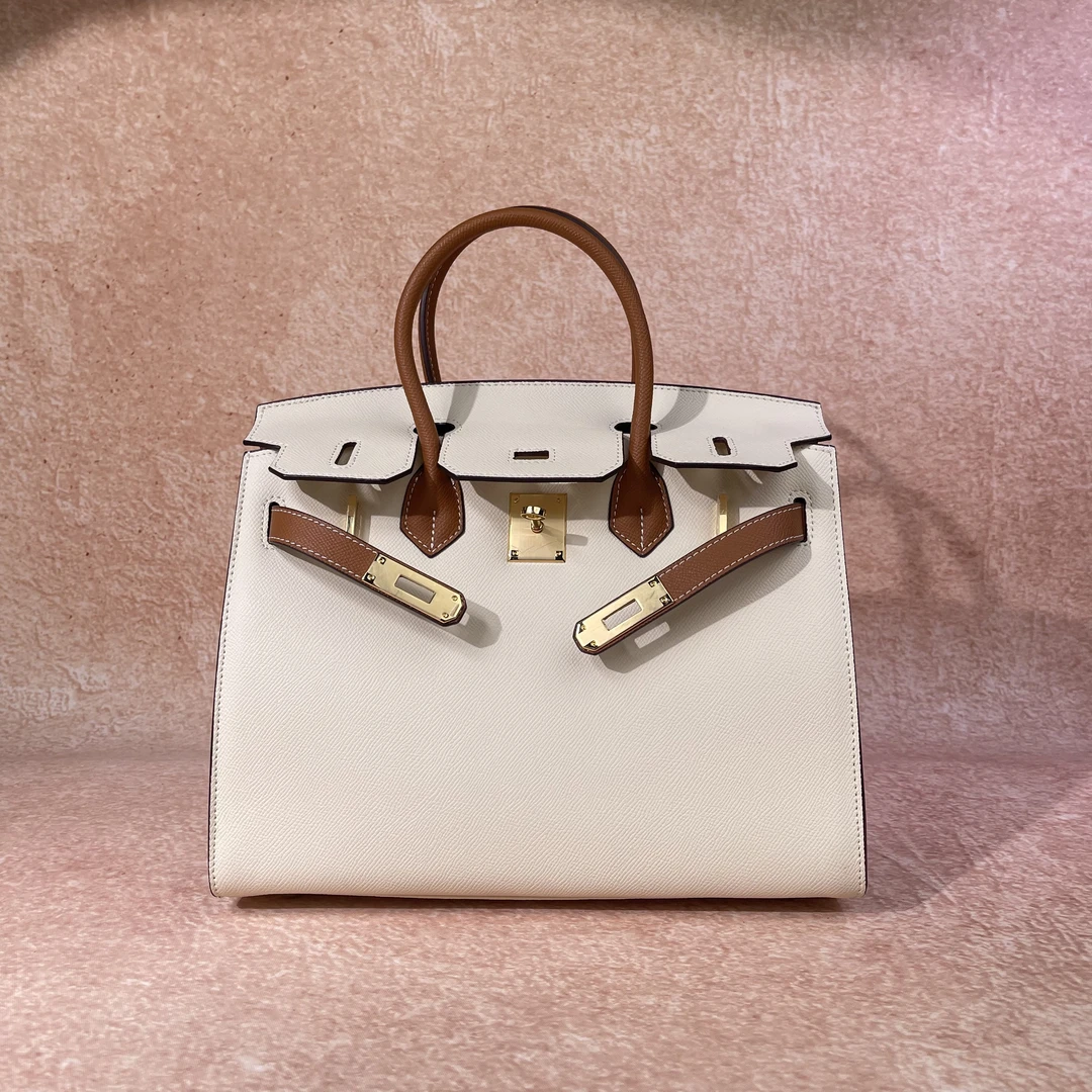 金【白拼棕色】简约斜挎女包34203-1