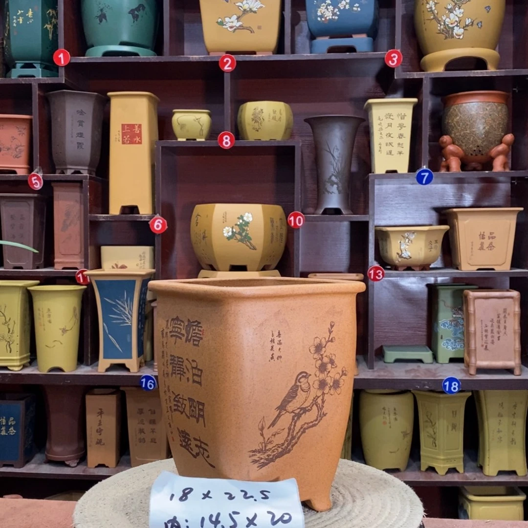 紫砂花盆紫砂花盆