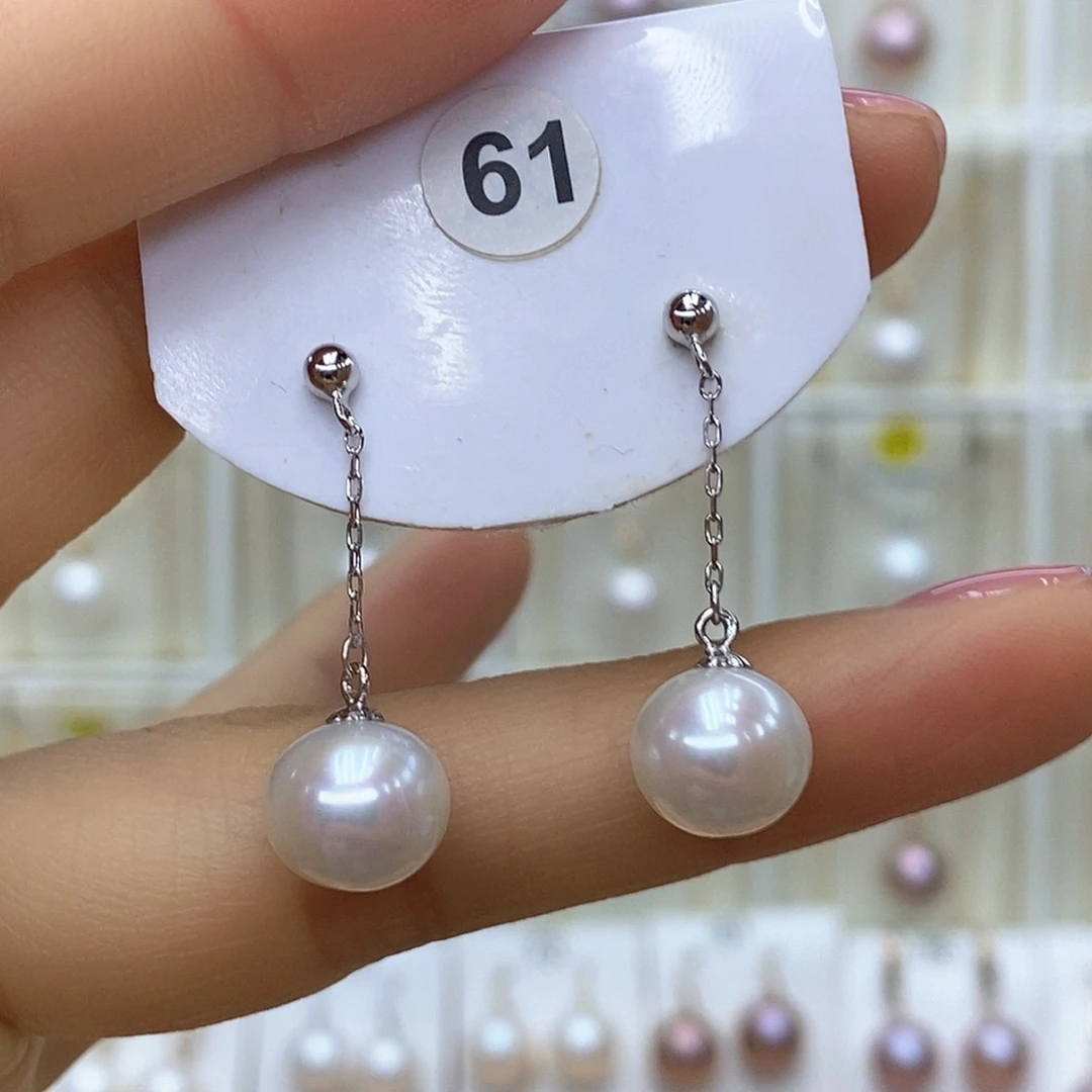 银S925镶嵌淡水珍珠吊坠(赠链)