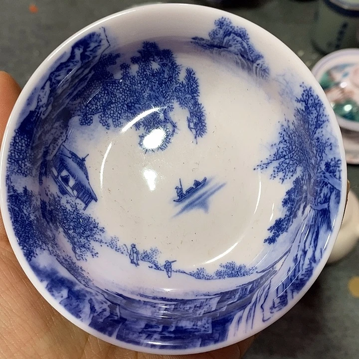 摆件陶红稀土内画山普洱杯