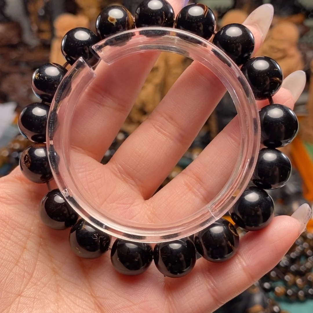 文玩小六子 337号 黑金刚1.2手串