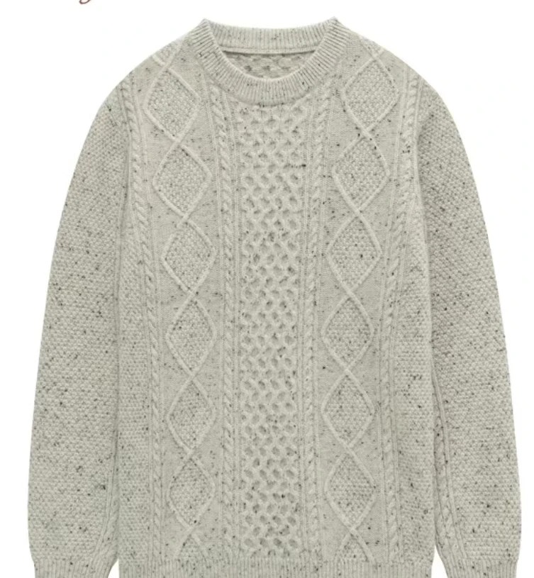 GMX-264-秋冬纯色100%羊毛羊毛衫-W133