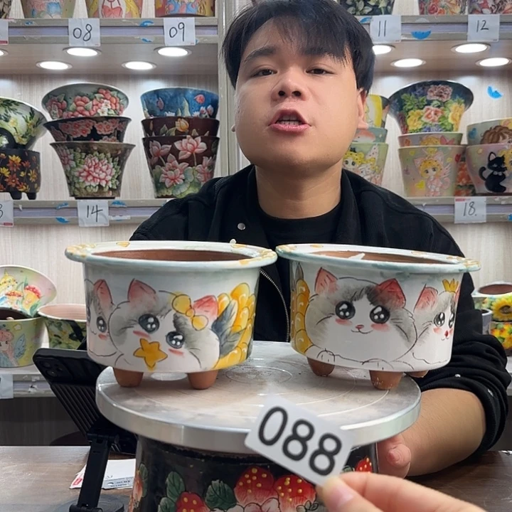 紫砂花盆瑕疵瑕疵088