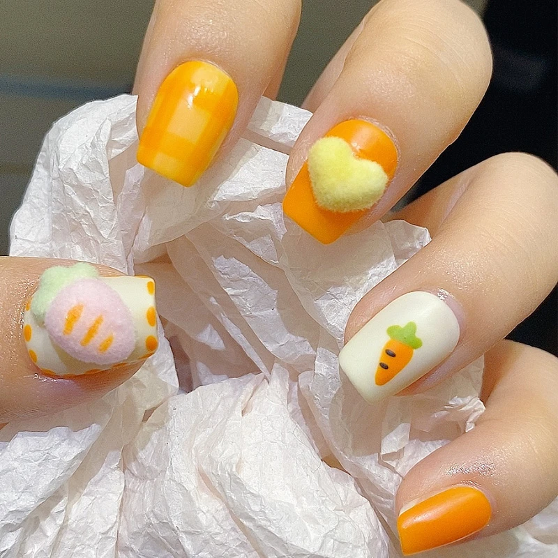 日系网红美甲丝绒粉毛呢粉毛绒雪融粉秋冬新款指甲装饰品毛呢粉