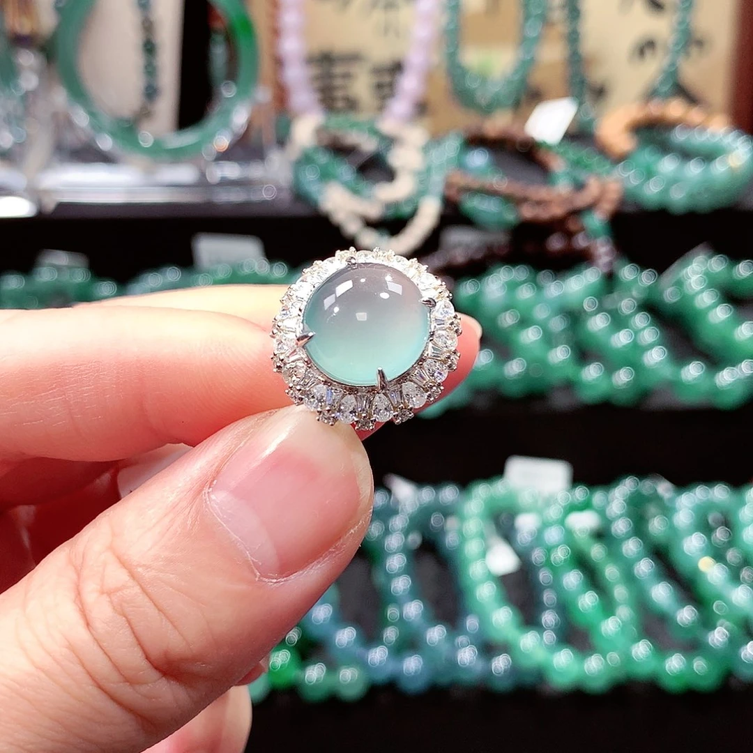 翡翠未镶嵌手链卡13