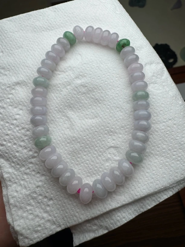 天然翡翠手链鼓珠